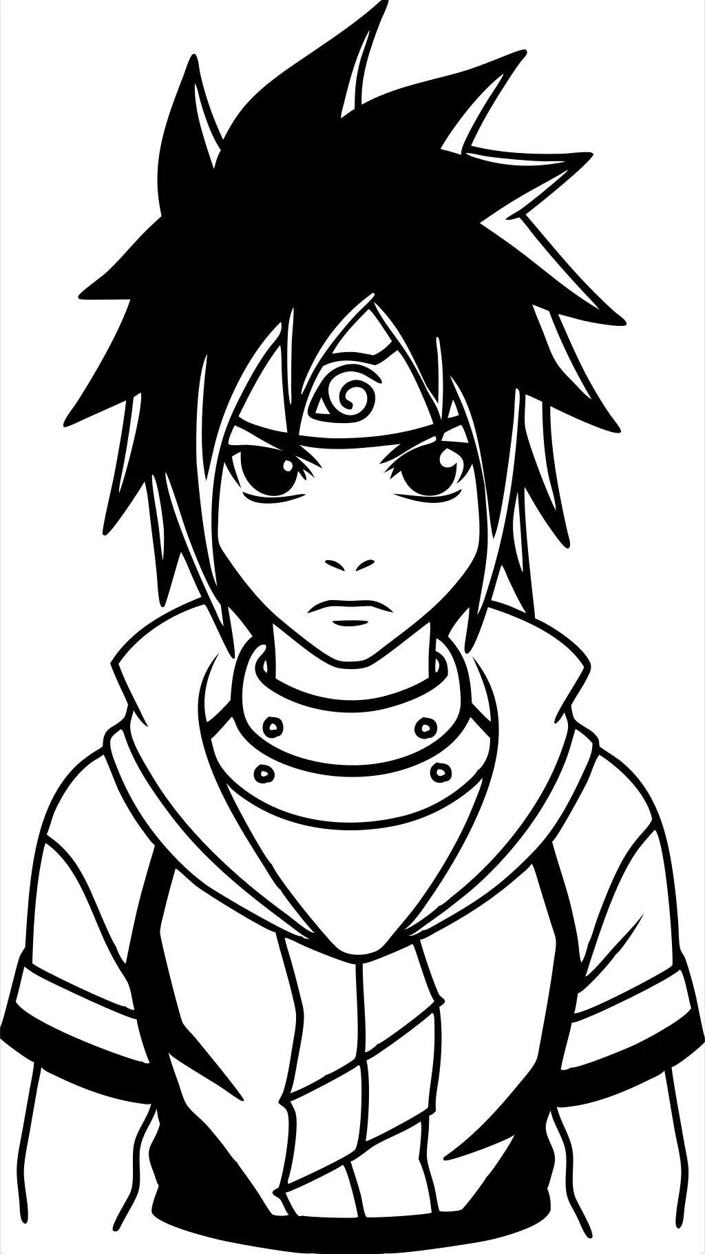 Sasuke Uchiha para colorear